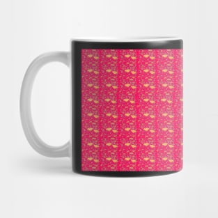 Pink Chick Pattern Print Mug